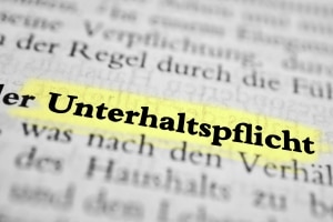 Es besteht Unterhaltspflicht - sonst droht die Zwangsvollstreckung von Unterhalt.